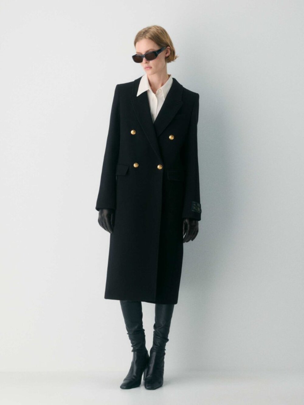 Aritzia The Constant Coat Luxe Wool Cashmere Black 2XS